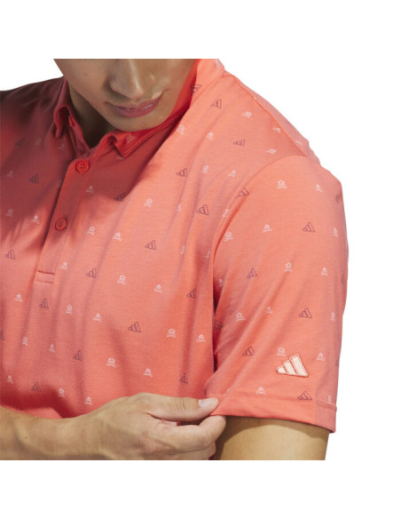 Polera Golf Adidas Premium Go to Polo Scarlet