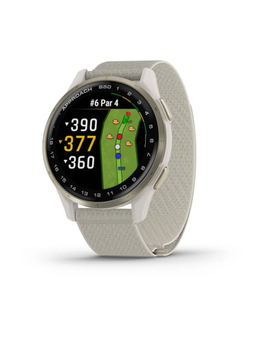 Reloj Garmin Approach S50, 43mm, Nylon Ivory...